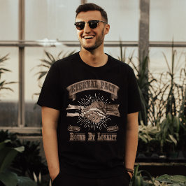 Camiseta Tipografia do Esqueleto Gótico Retroativo Zombie H