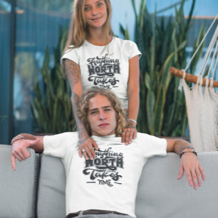 Camiseta Tipografia do eterno: Uma Design de Camisa-T Retro