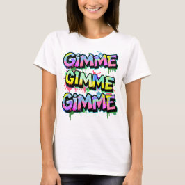 Camiseta Tipografia do Gimme grafite Mulheres