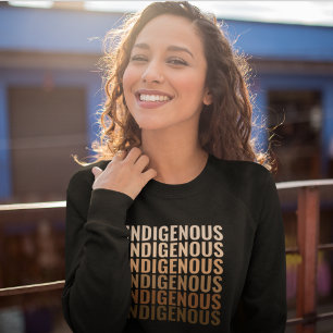Camiseta Tipografia do indígenas Orgulho Nativo Indiano Nat