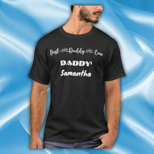 Camiseta Tipografia do melhor Pai do dia de os pais