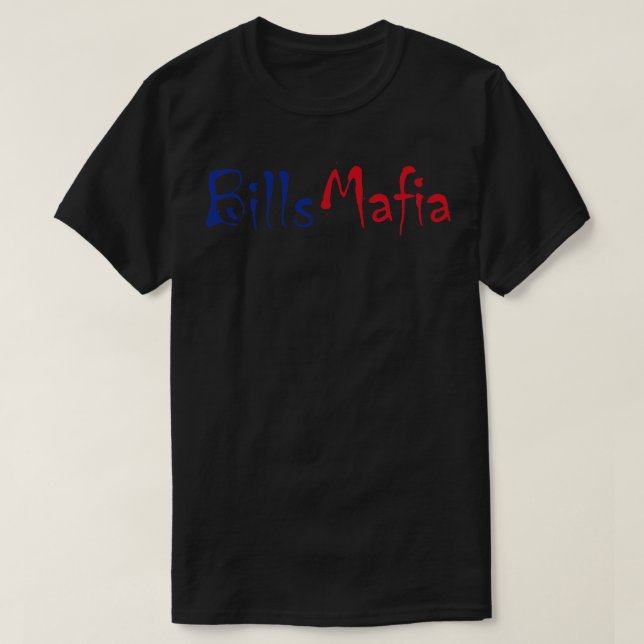 Camiseta Tipografia do Movimento Bills Mafia (Frente do Design)