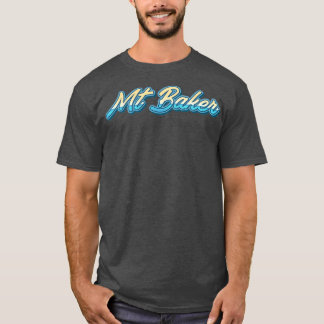Camiseta Tipografia do Mt Baker 1