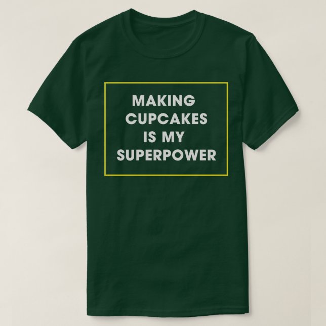 Camiseta tipografia do padeiro cupcake (Frente do Design)