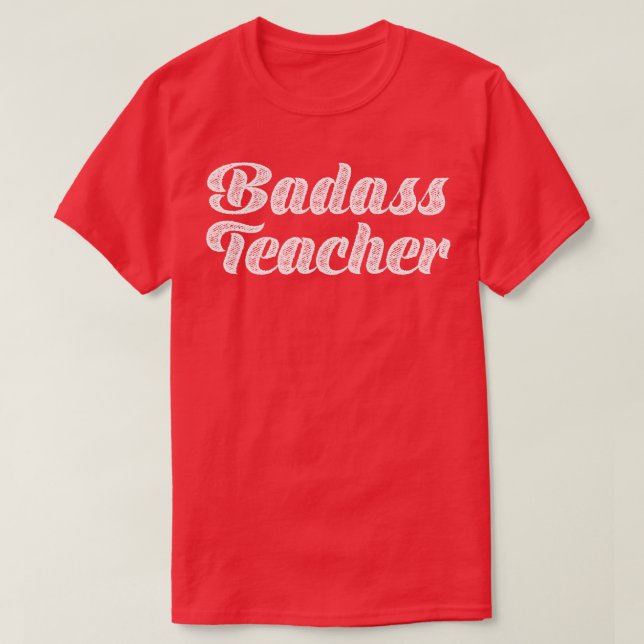 Camiseta Tipografia do Professor Badass (Frente do Design)