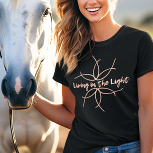 Camiseta Tipografia do Script de Arte em Linha Vestuário Cr