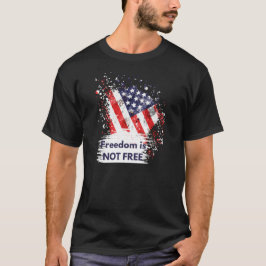 Camiseta Tipografia Elegante Moderna Liberdade Política