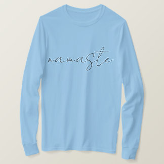 Camiseta tipografia elegante namaste