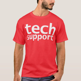 Camiseta Tipografia Engraçada de Suporte Técnico