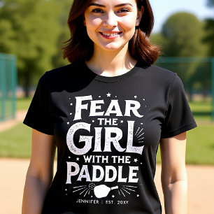 Camiseta Tipografia Engraçada Do Pickleball Personalizada