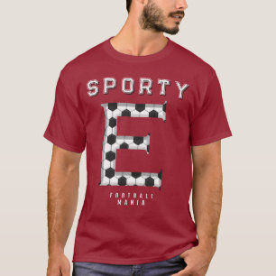 Camiseta Tipografia Esportiva Inicial da Textura da Bola de