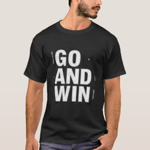 Camiseta Tipografia Esportiva "VÁ E VENÇA" Motivacional