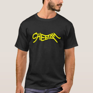 Camiseta Tipografia Estilo Grafite Guepardo Amarelo Grossei