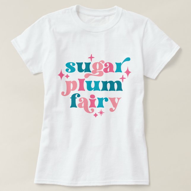 Camiseta Tipografia Fairycore Açúcar de Arte (Frente do Design)