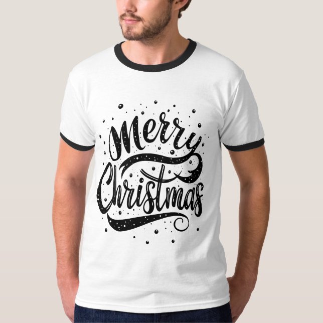 Camiseta Tipografia Feliz Natal (Frente)