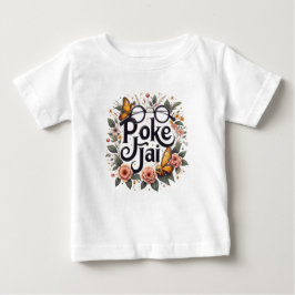 Camiseta Tipografia Floral com Quirky Charm
