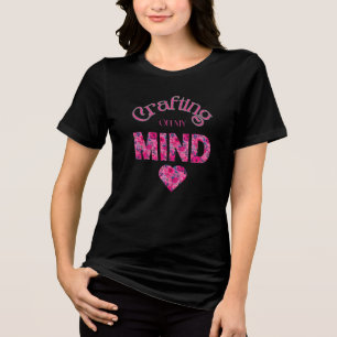 Camiseta Tipografia Floral "Criando na Minha Mente"