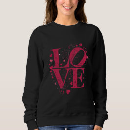 Camiseta Tipografia Floral Elegante de AMOR – Coração Român