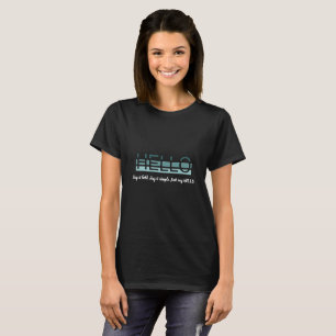 Camiseta Tipografia Gradiente Estilizada "HELLO"