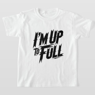 Camiseta Tipografia Gráfica "Estou Cheio"