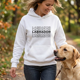 Camiseta Tipografia Gráfica Moderna e Negrita do Labrador