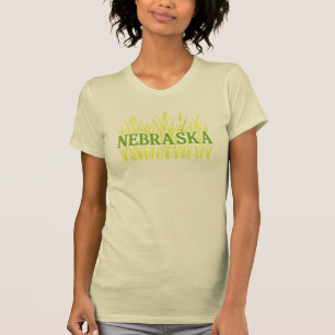 Camiseta Tipografia Grassland de Nebraska Rustic Tallpopu