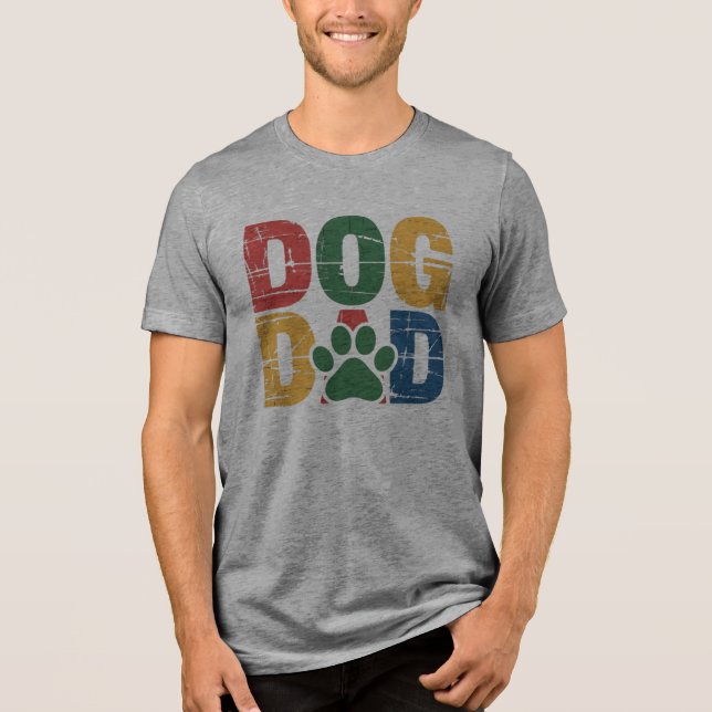 Camiseta Tipografia Grunge de Dog Dad (Frente)