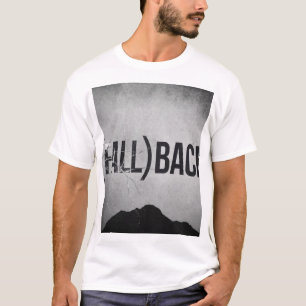 Camiseta Tipografia Grunge Fallback Montanha Estética Esc