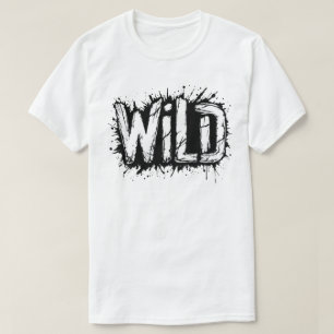 Camiseta Tipografia Grunge Selvagem