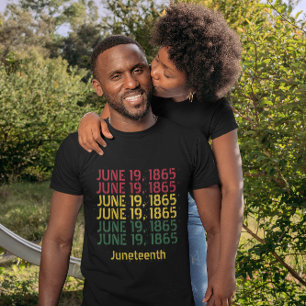 Camiseta Tipografia História Negra Junho 19 1865