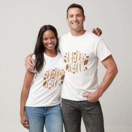 Camiseta Tipografia inspirada no outono