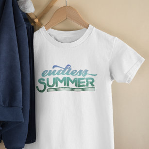 Camiseta Tipografia Interminável de Verão