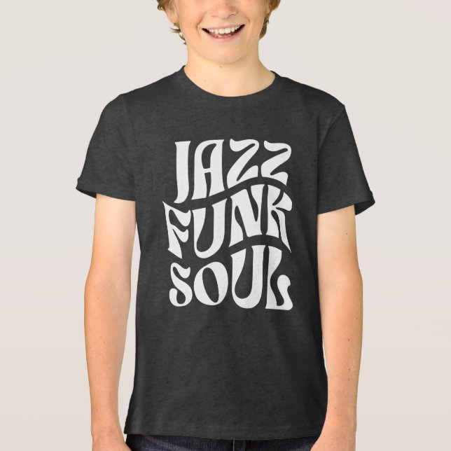 Camiseta Tipografia Jazz Funk Soul (Frente)