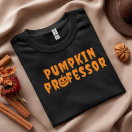 Camiseta Tipografia laranja do professor Pumpkin