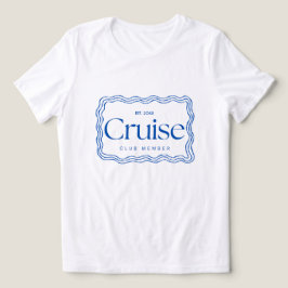 Camiseta Tipografia 'Membro do Clube de Cruzeiro' Personali