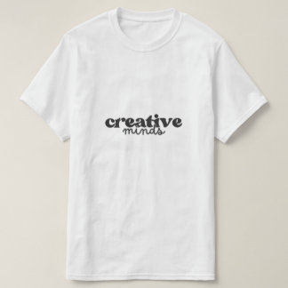 Camiseta Tipografia Mentes Criativas Minimalistas - Estétic