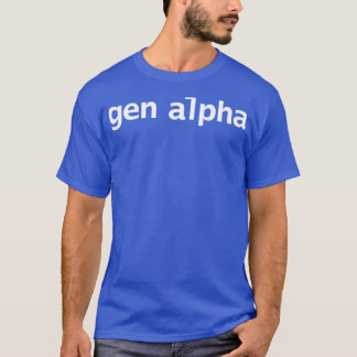 Camiseta Tipografia Mínima Gen Alpha