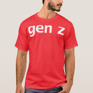 Camiseta Tipografia mínima Gen Z