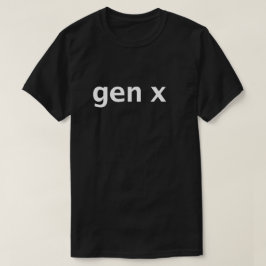 Camiseta Tipografia Mínima Geração X