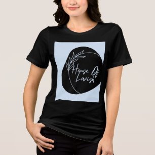 Camiseta Tipografia Minimalista Divertida Feminina Preta Gr