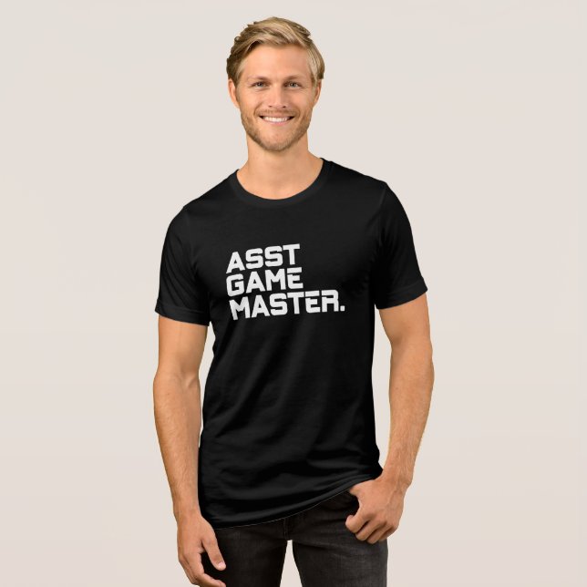 Camiseta Tipografia Moderna Assistente Game Master Masculin (Frente Completa)