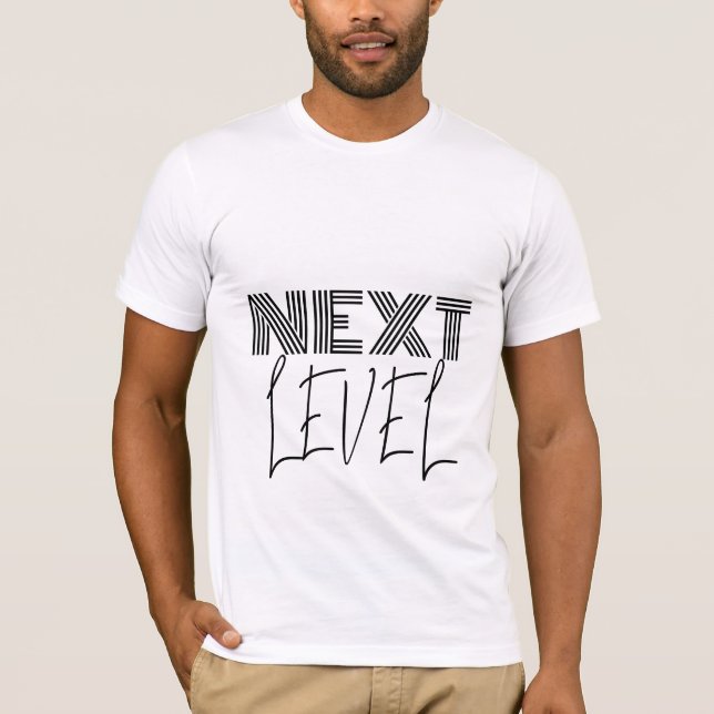 Camiseta Tipografia moderna de próximo nível (Frente)