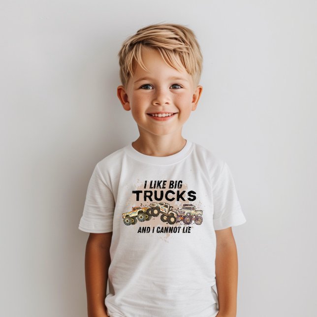 Camiseta Tipografia Moderna dos Truck Boys Monstrosos (Criador carregado)