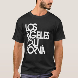 Camiseta Tipografia Moderna Los Angeles Califórnia