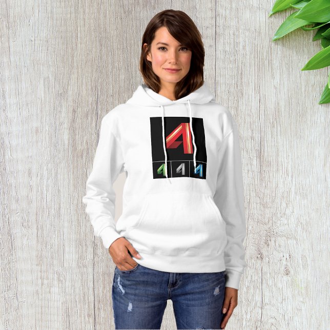 Camiseta Tipografia Moderna Número 4 Geométrico Elegante (Criador carregado)