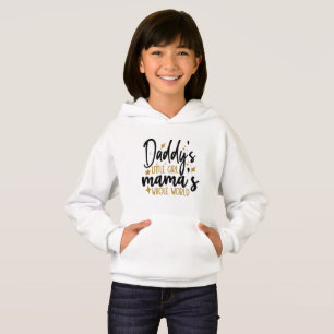 Camiseta Tipografia Mundo Inteiro da Mamãe Menina do Papai