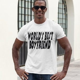 Camiseta tipografia namorado negra