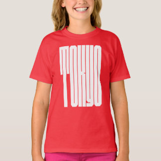 Camiseta Tipografia negrito da cidade de Tóquio