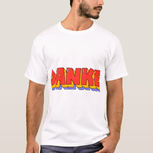 Camiseta Tipografia Negrito Estilo Retro Danke.