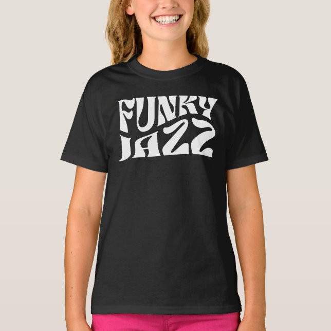 Camiseta Tipografia Negrito Música Jazz Funk (Frente)